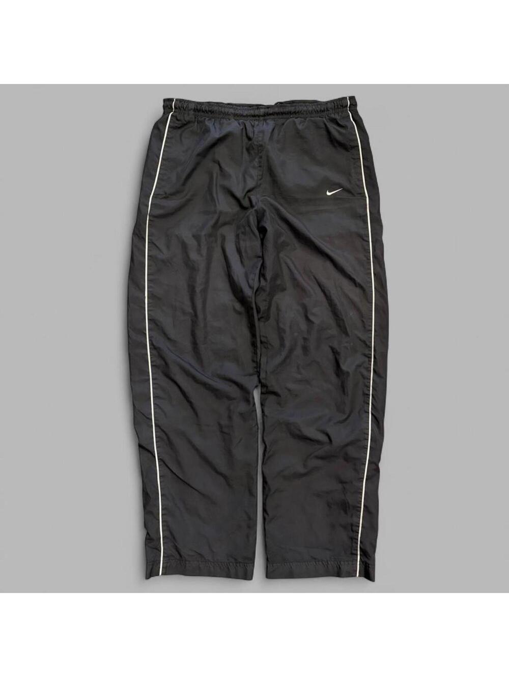 Y2K Nike Black Wide Leg Track Pants